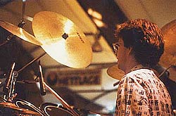 Martin Stoeck on drums