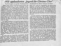 JfC-Chor mit WOZ-Berichterstattung